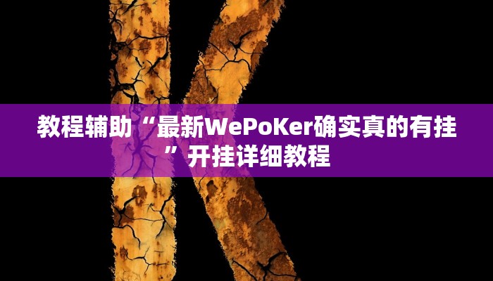 教程辅助“AApoker真的有挂吗”其实确实有挂