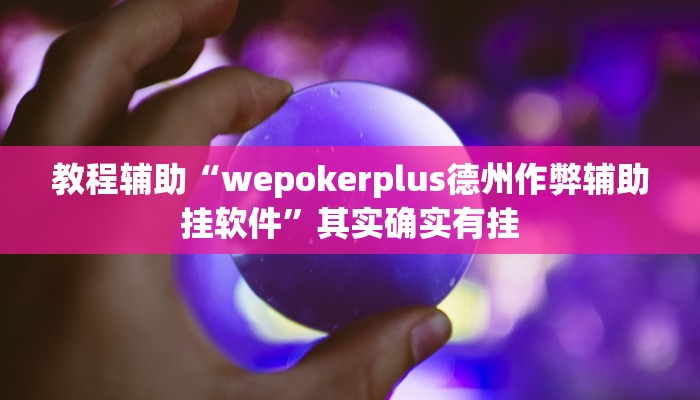 教程辅助“wepokerplus德州作弊辅助挂软件”其实确实有挂