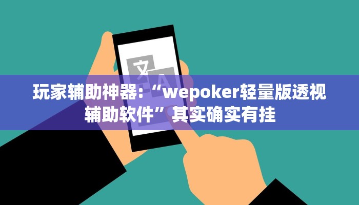 玩家辅助神器:“wepoker轻量版透视辅助软件”其实确实有挂