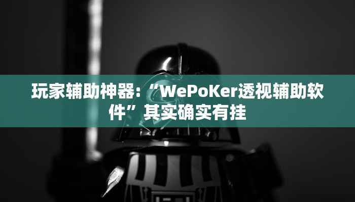 玩家辅助神器:“WePoKer透视辅助软件”其实确实有挂