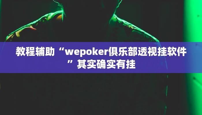 玩家辅助神器:“wepokerplus透视方法”开挂详细教程