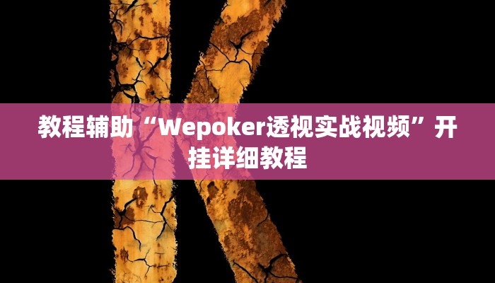 教程辅助“Wepoker透视实战视频”开挂详细教程 教程辅助“Wepoker透视实战视频”开挂详细教程