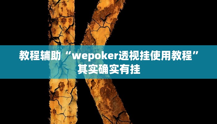 教程辅助“wepoker透视挂使用教程”其实确实有挂 教程辅助“wepoker透视挂使用教程”其实确实有挂