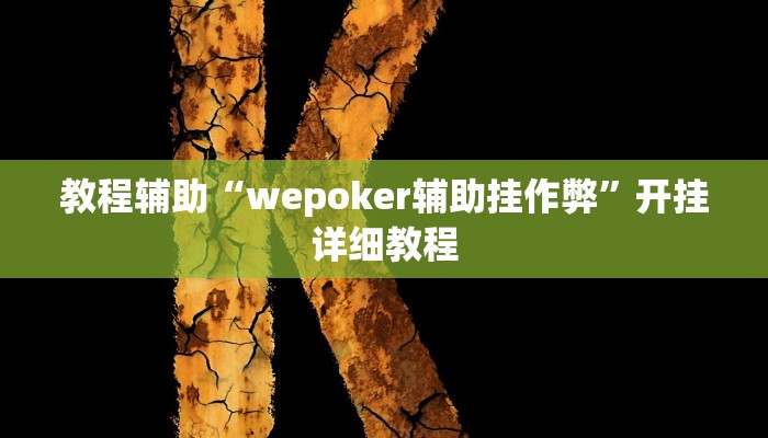 教程辅助“wepoker辅助挂作弊”开挂详细教程 教程辅助“wepoker辅助挂作弊”开挂详细教程