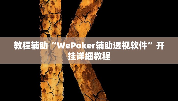 教程辅助“WePoker辅助透视软件”开挂详细教程 教程辅助“WePoker辅助透视软件”开挂详细教程