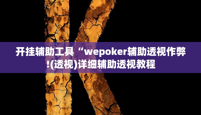 开挂辅助工具“wepoker辅助透视作弊!(透视)详细辅助透视教程 开挂辅助工具“wepoker辅助透视作弊!(透视)详细辅助透视教程