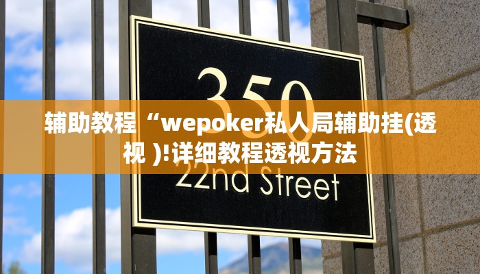 辅助教程“wepoker私人局透视软件,难怪经常输&原来有猫腻