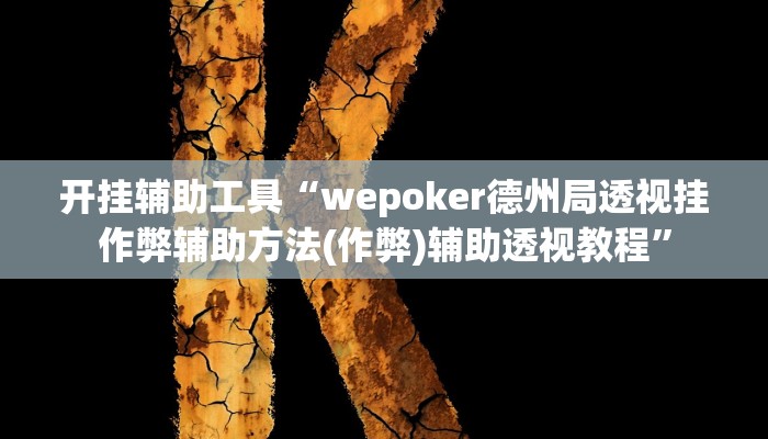 开挂辅助工具“wepoker德州局透视挂作弊辅助方法(作弊)辅助透视教程” 开挂辅助工具“wepoker德州局透视挂作弊辅助方法(作弊)辅助透视教程”