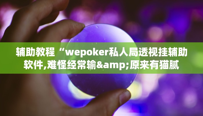 辅助教程“wepoker私人局透视挂辅助软件,难怪经常输&原来有猫腻