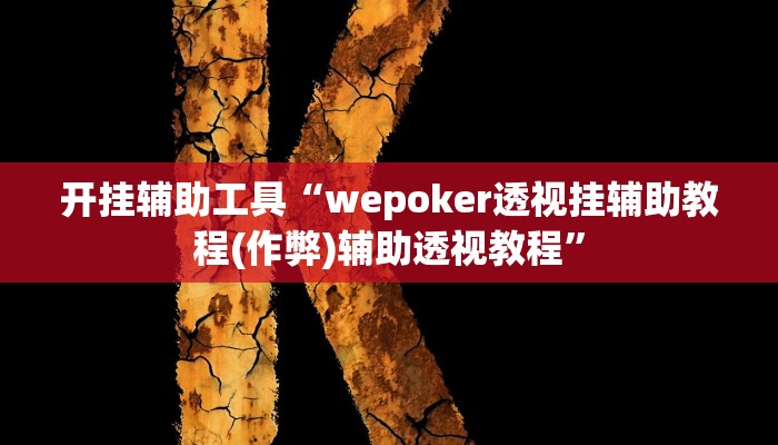 开挂辅助工具“wepoker透视挂辅助教程(作弊)辅助透视教程”