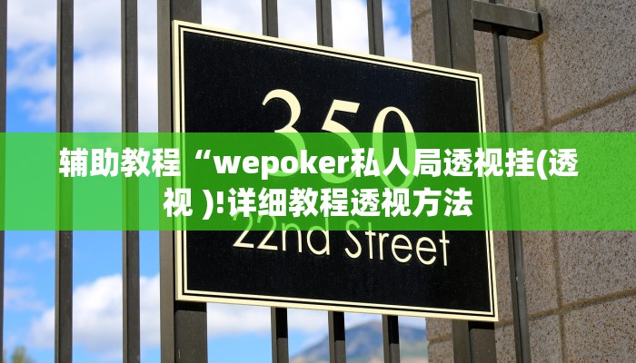 开挂辅助工具“wepoker透视挂辅助!(透视)详细辅助透视教程