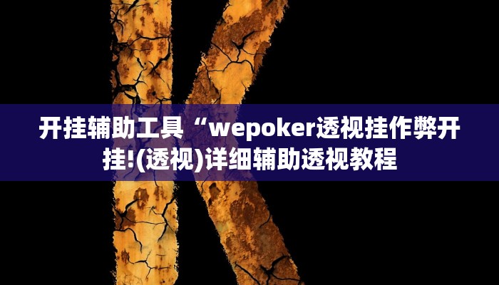 开挂辅助工具“pokernow透视挂方法(透视 ),难怪经常输有猫腻 (透视)