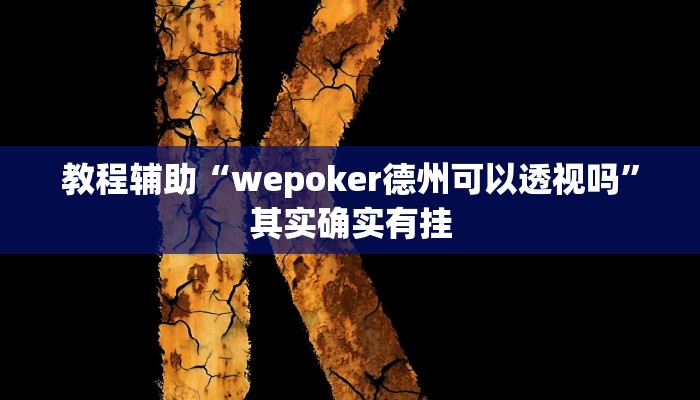 开挂辅助工具“Hhpoker透视挂(透视 ),难怪经常输有猫腻 (透视)