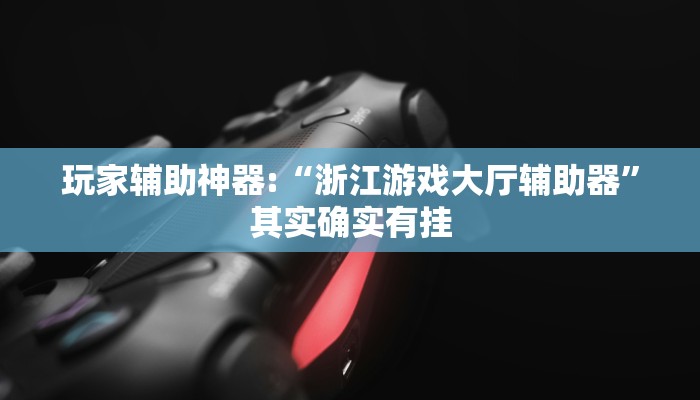 玩家辅助神器:“浙江游戏大厅辅助器”其实确实有挂