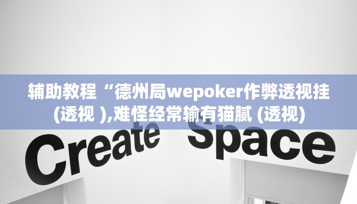 辅助教程“德州局wepoker作弊透视挂(透视 ),难怪经常输有猫腻 (透视)