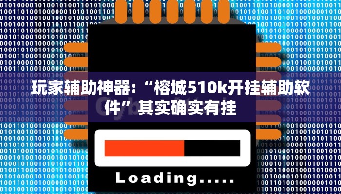 玩家辅助神器:“榕城510k开挂辅助软件”其实确实有挂