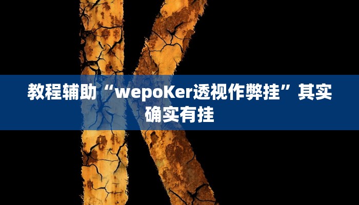 教程辅助“wepoKer透视作弊挂”其实确实有挂