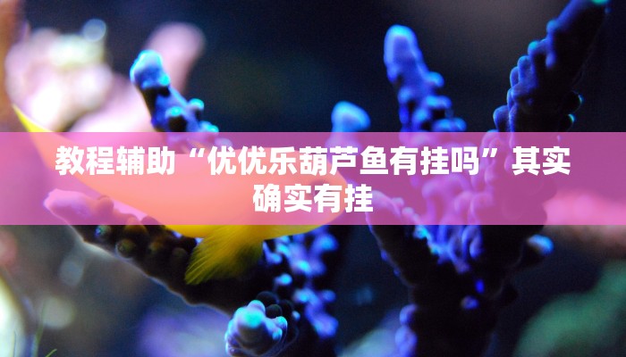 教程辅助“优优乐葫芦鱼有挂吗”其实确实有挂