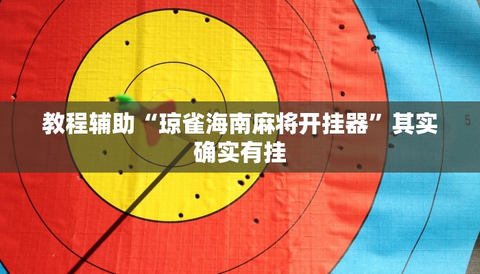 教程辅助“琼雀海南麻将开挂器”其实确实有挂 教程辅助“琼雀海南麻将开挂器”其实确实有挂