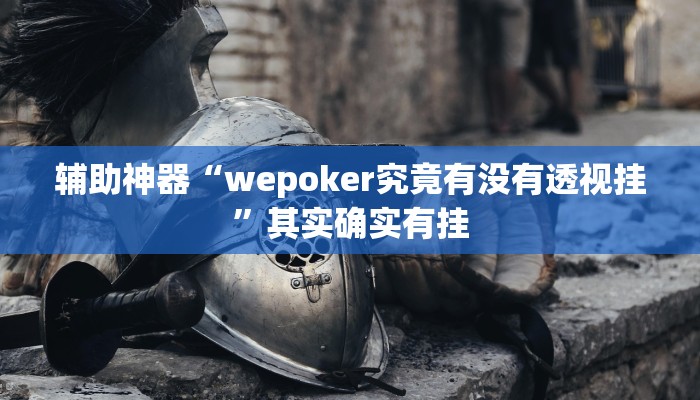 辅助神器“wepoker究竟有没有透视挂”其实确实有挂