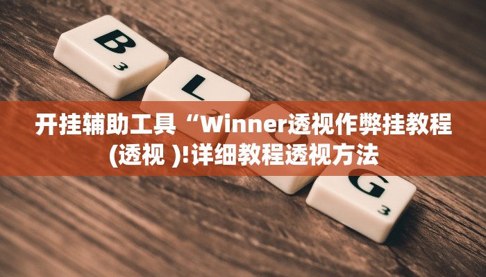 开挂辅助工具“Winner透视作弊挂教程(透视 )!详细教程透视方法