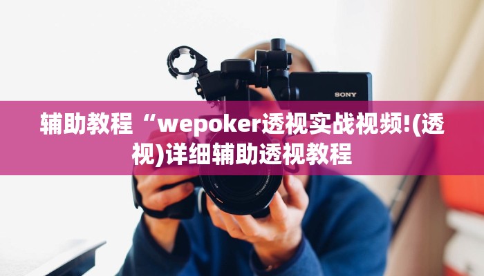 辅助教程“wepoker透视实战视频!(透视)详细辅助透视教程