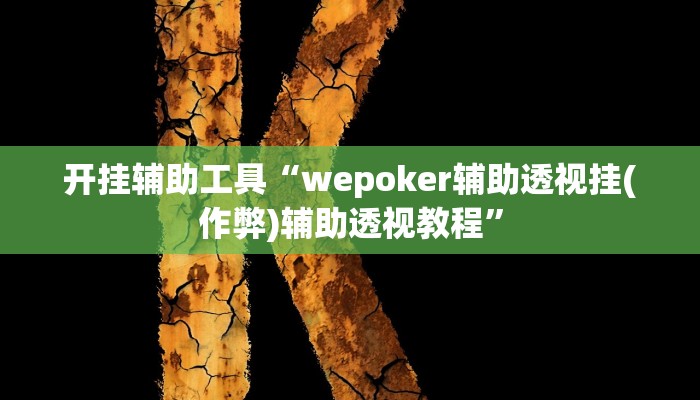 开挂辅助工具“wepoker辅助透视挂(作弊)辅助透视教程”