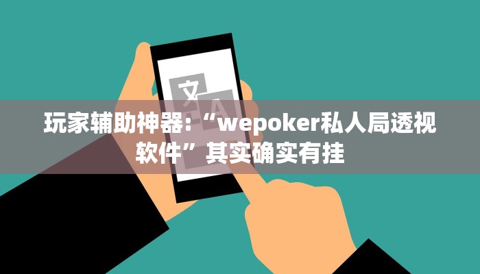 玩家辅助神器:“wepoker私人局透视软件”其实确实有挂
